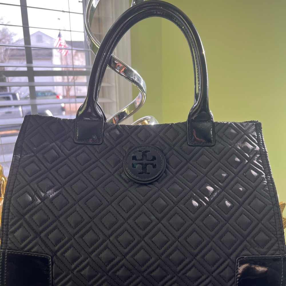 Tory Burch Quilted Black Handbag